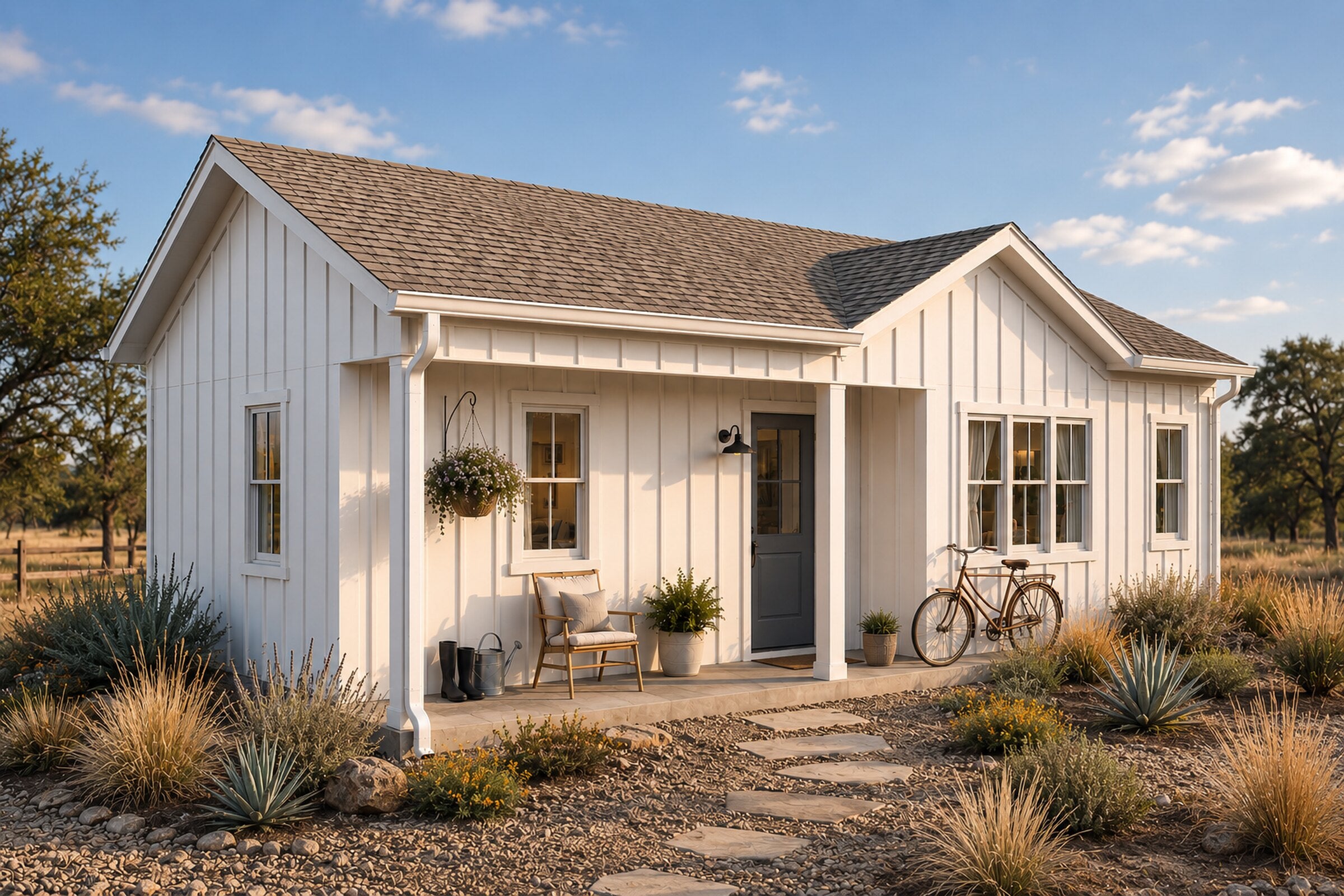 Laurel 618 Farmhouse front exterior render