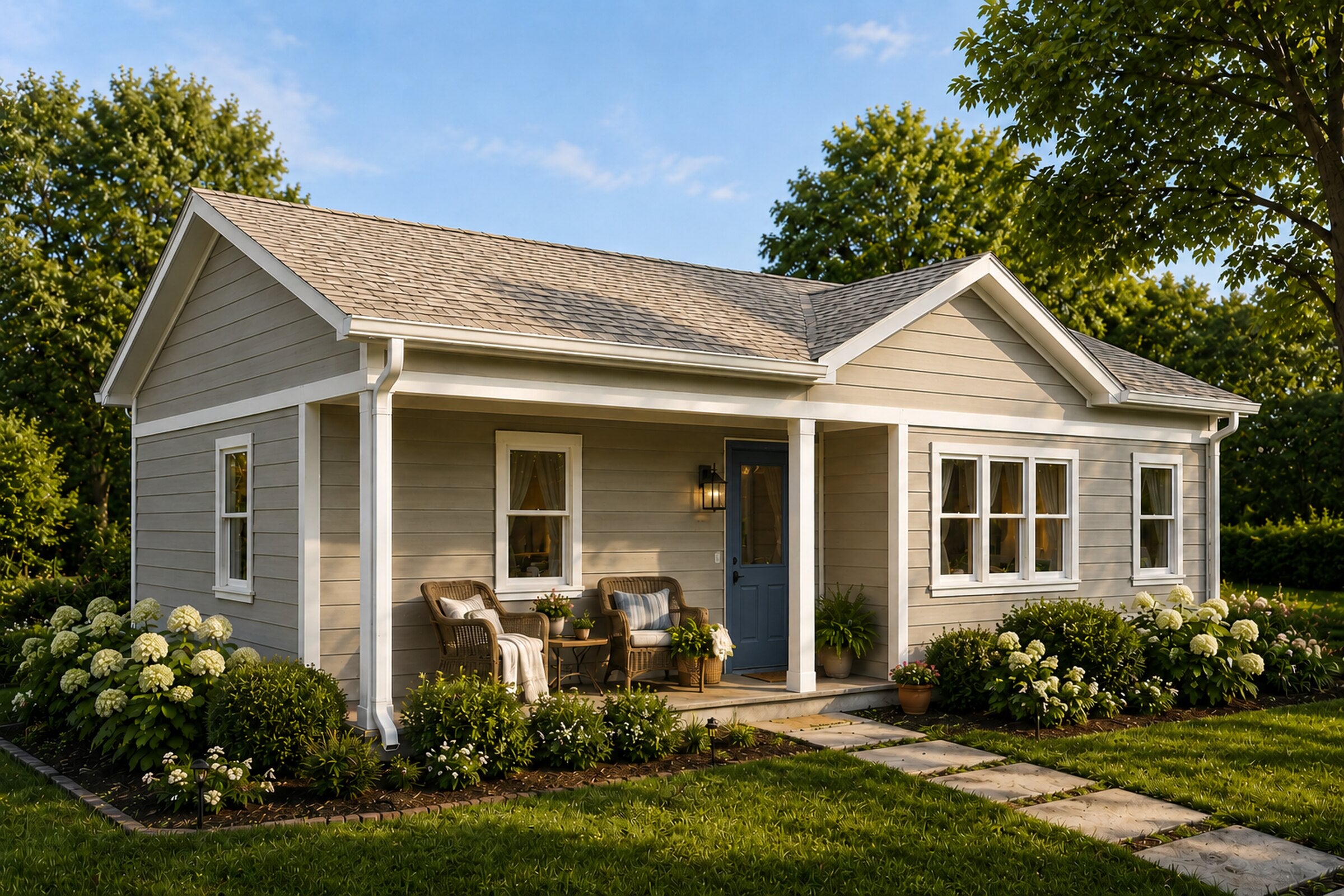 Laurel 618 Traditional front exterior render