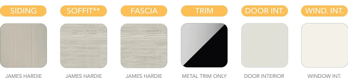 Modern exterior material selections