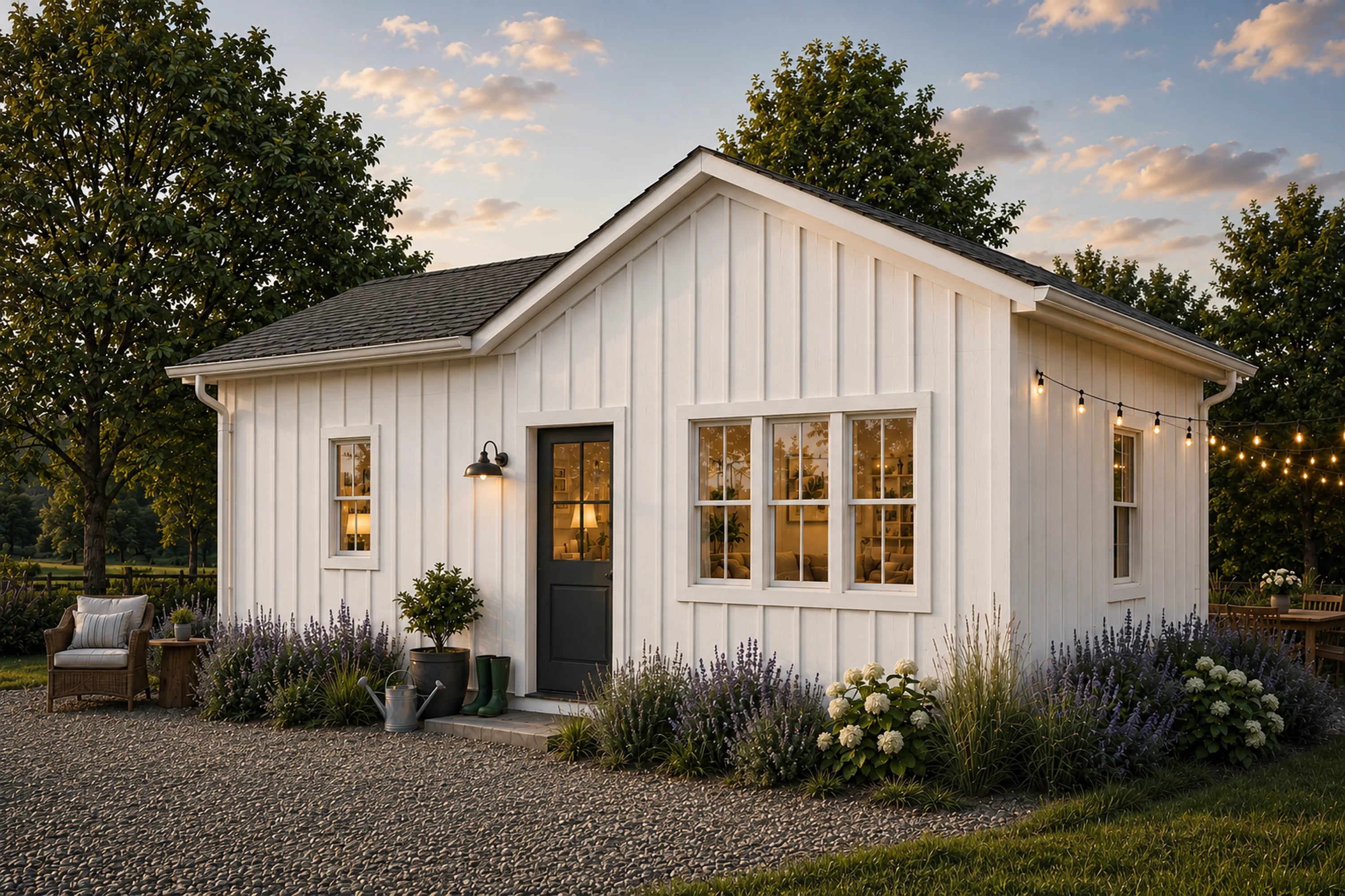 Farmhouse Robinia 450 front exterior render