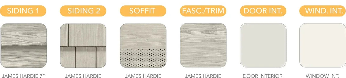 Craftsman exterior material selections