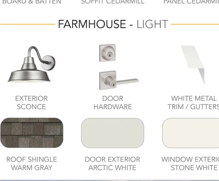 Farmhouse light finish palette