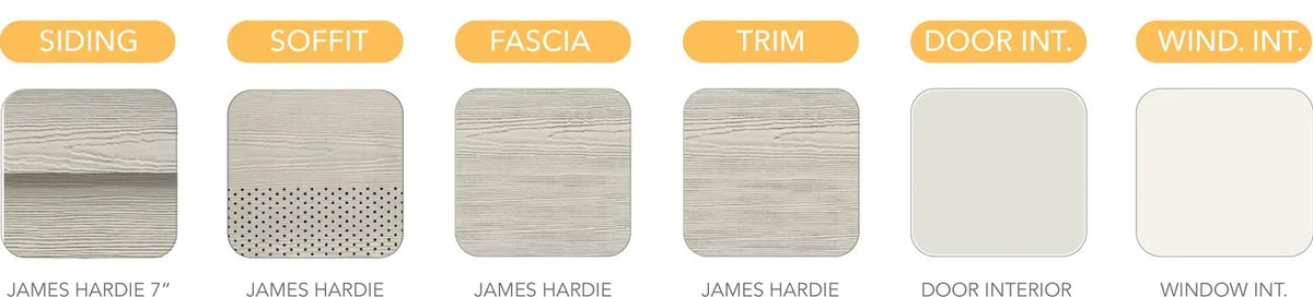 Traditional exterior material selections