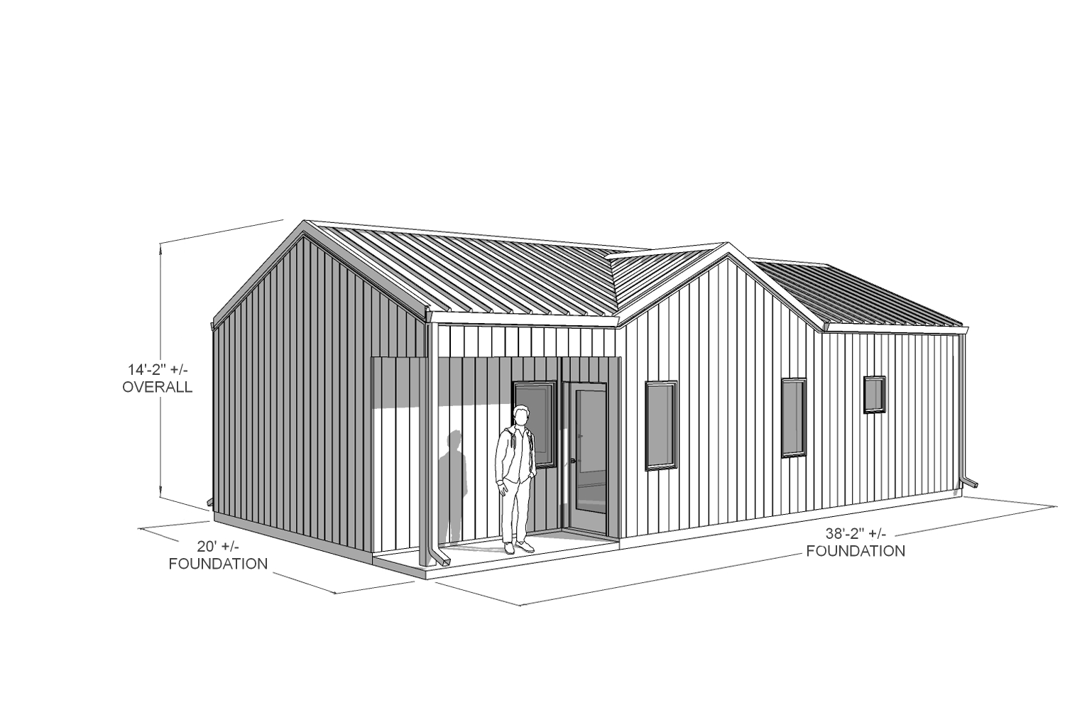 Laurel 650 Modern back dimension drawing