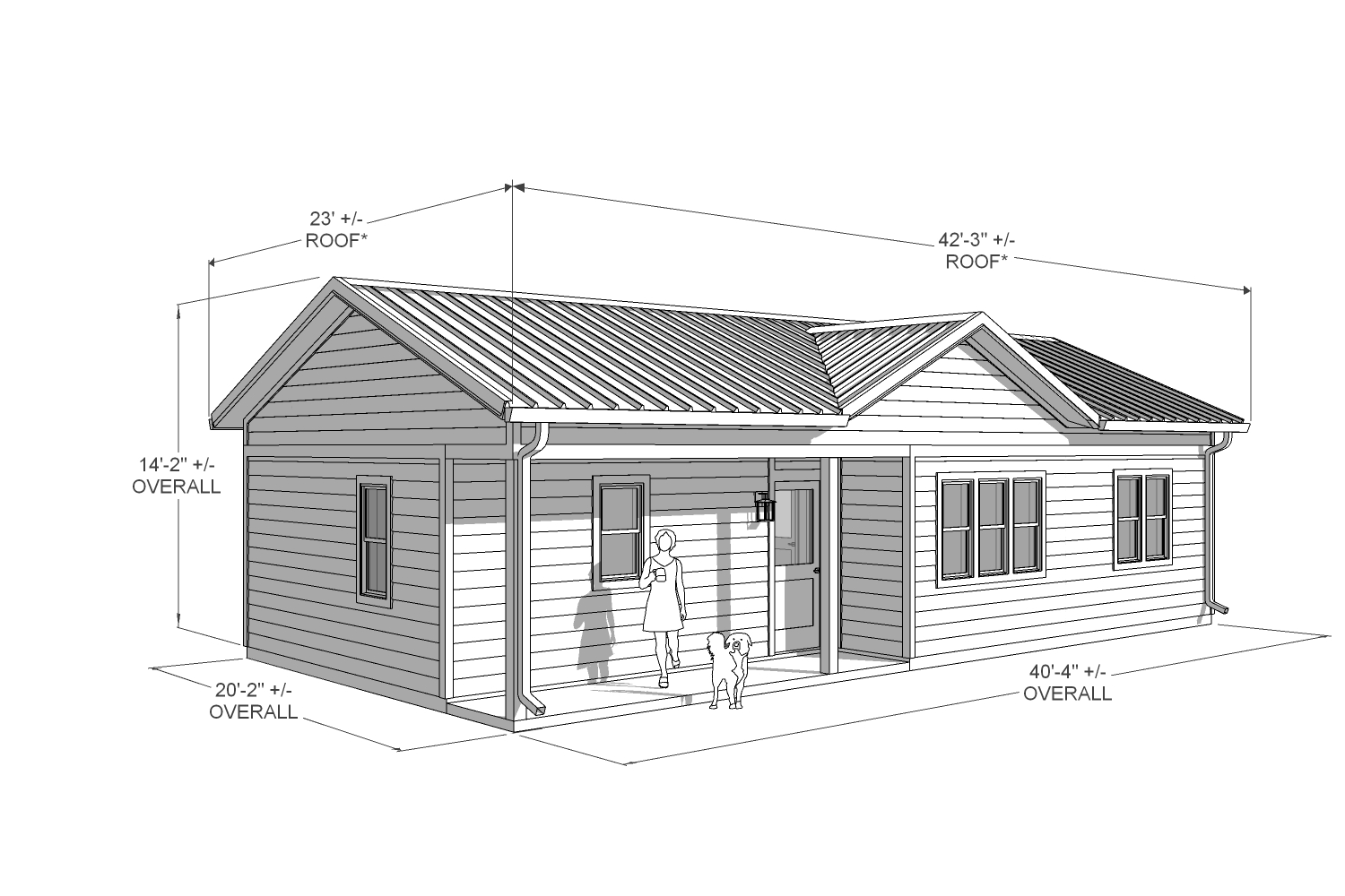 Laurel 682 Traditional front dimension drawing