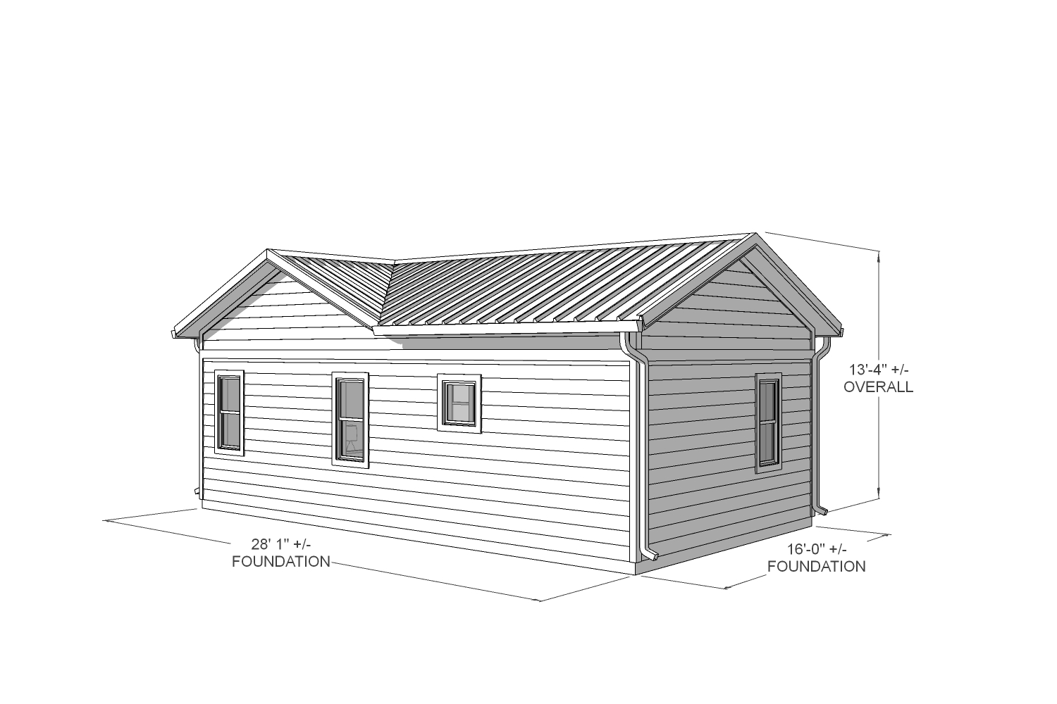 robinia 450 traditional back technical drawing